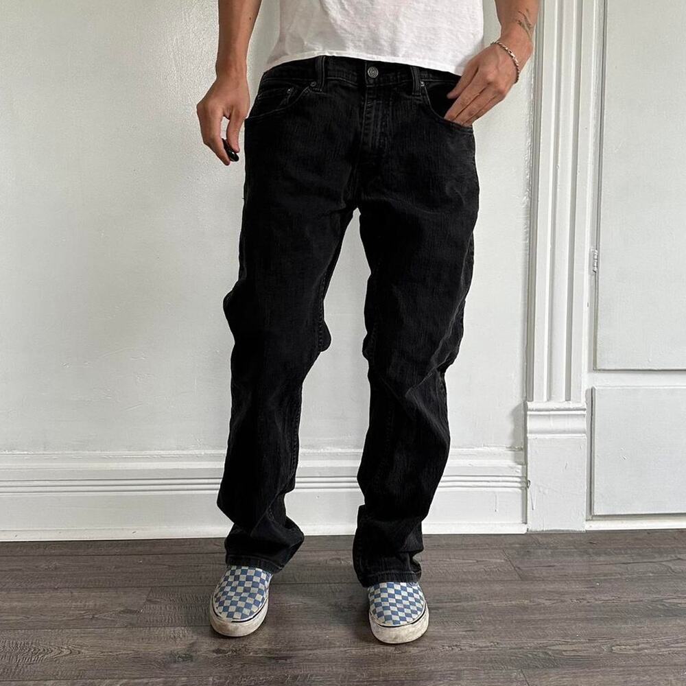 Vintage Black Levis 559 Dark Denim Straight Fit Jeans Pants